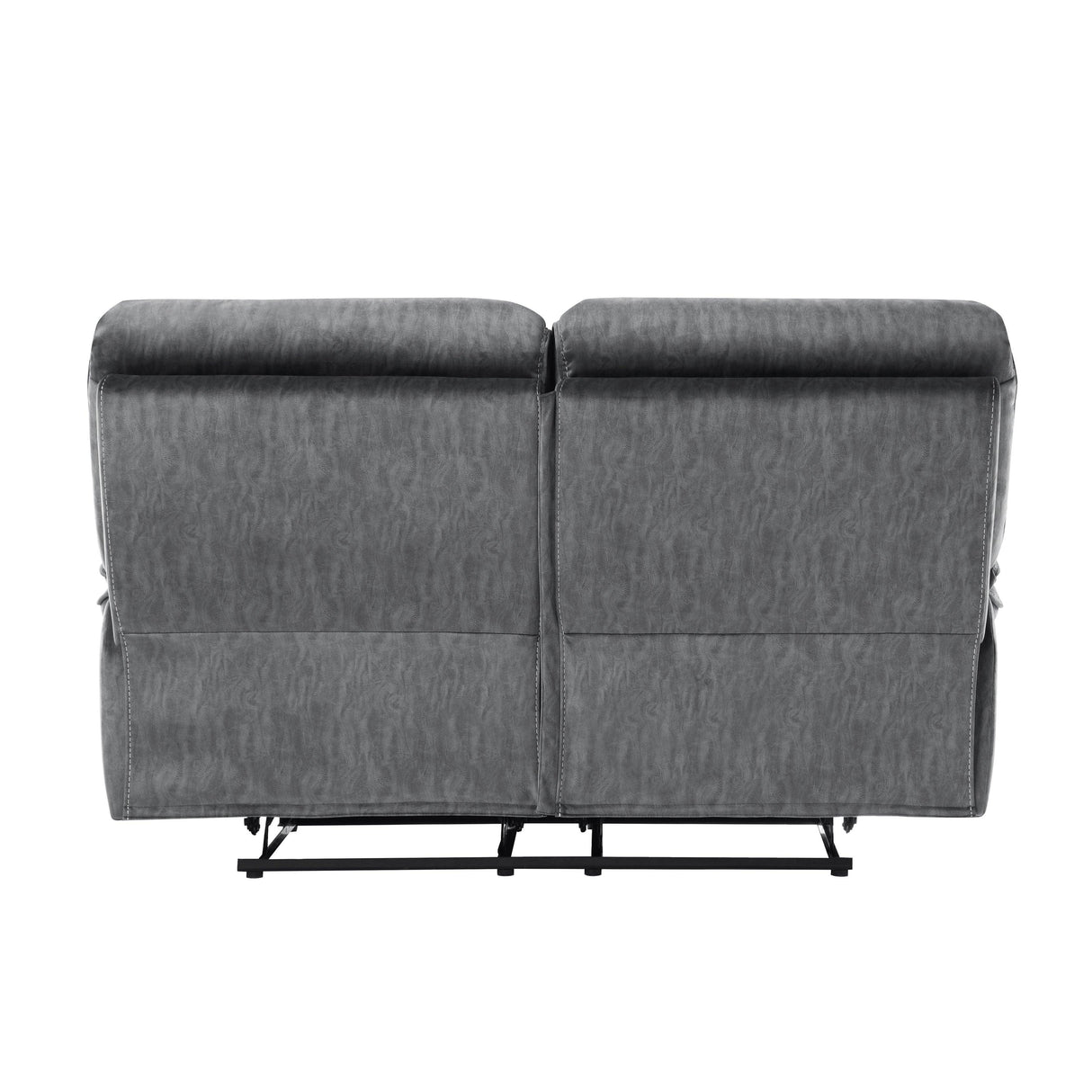 Muirfield Gray Double Reclining Loveseat by Homelegance at Eve Furniture