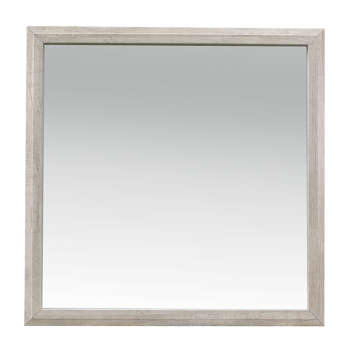 Nashville Antique White/Brown Mirror (Mirror Only) by Homelegance at Eve Furniture
