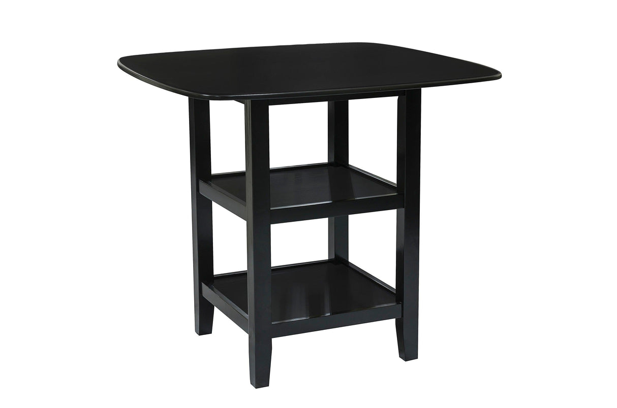 Norman Black 5-Piece Counter Height Set by Homelegance at Eve Furniture