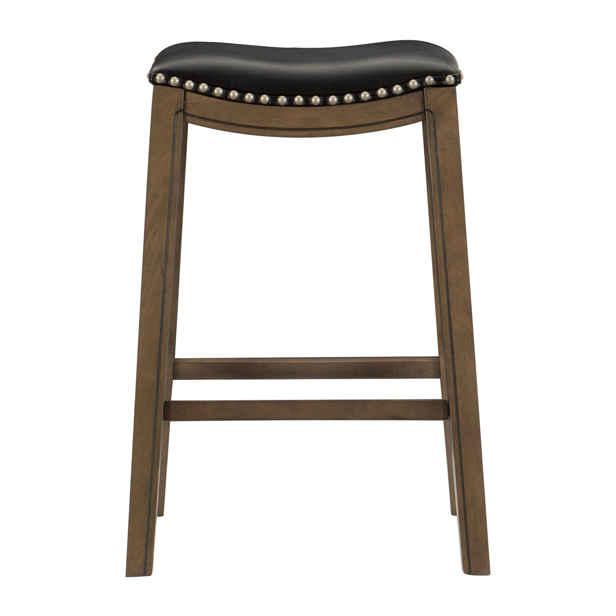Ordway Black/Brown Pub Height Stool, Black by Homelegance at Eve Furniture