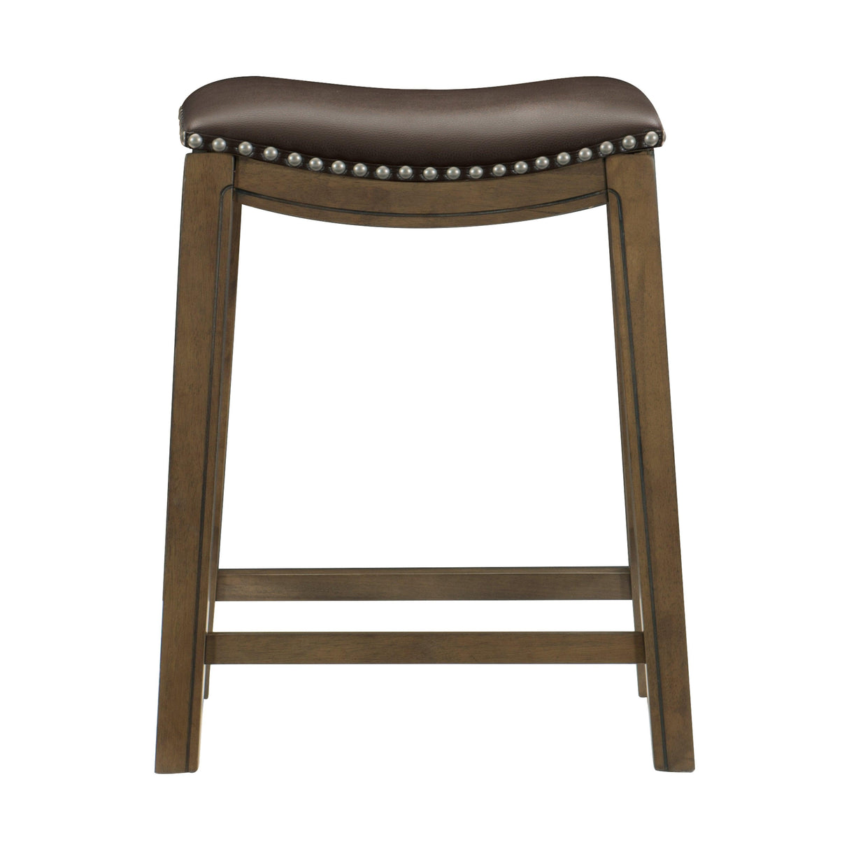 Ordway Brown/Brown Counter Height Stool, Brown by Homelegance at Eve Furniture