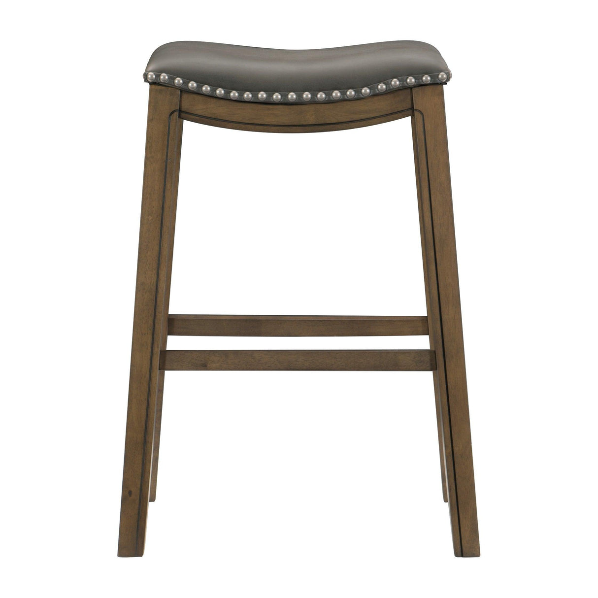 Ordway Gray/Brown Pub Height Stool, Gray by Homelegance at Eve Furniture