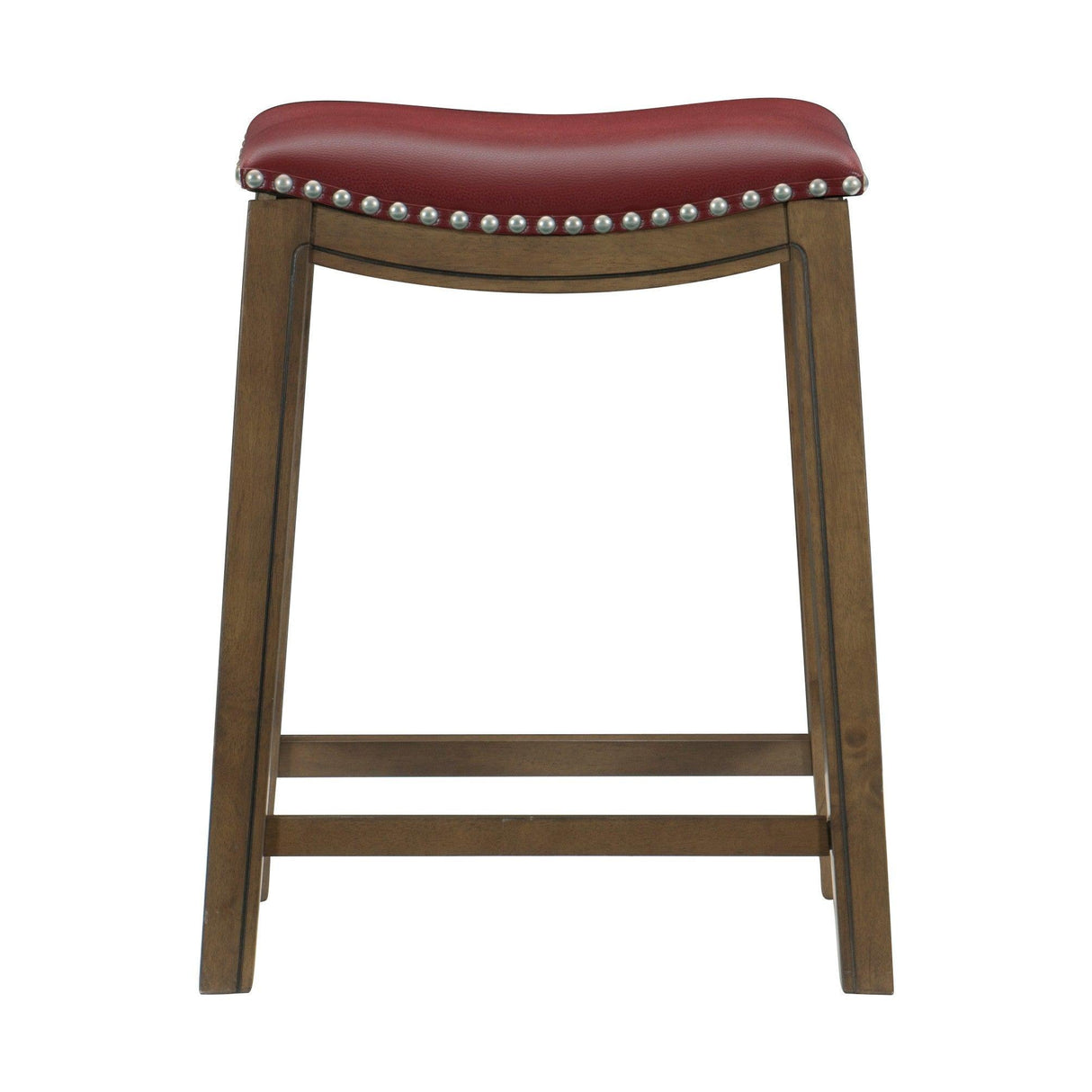 Ordway Red/Brown Counter Height Stool, Red by Homelegance at Eve Furniture