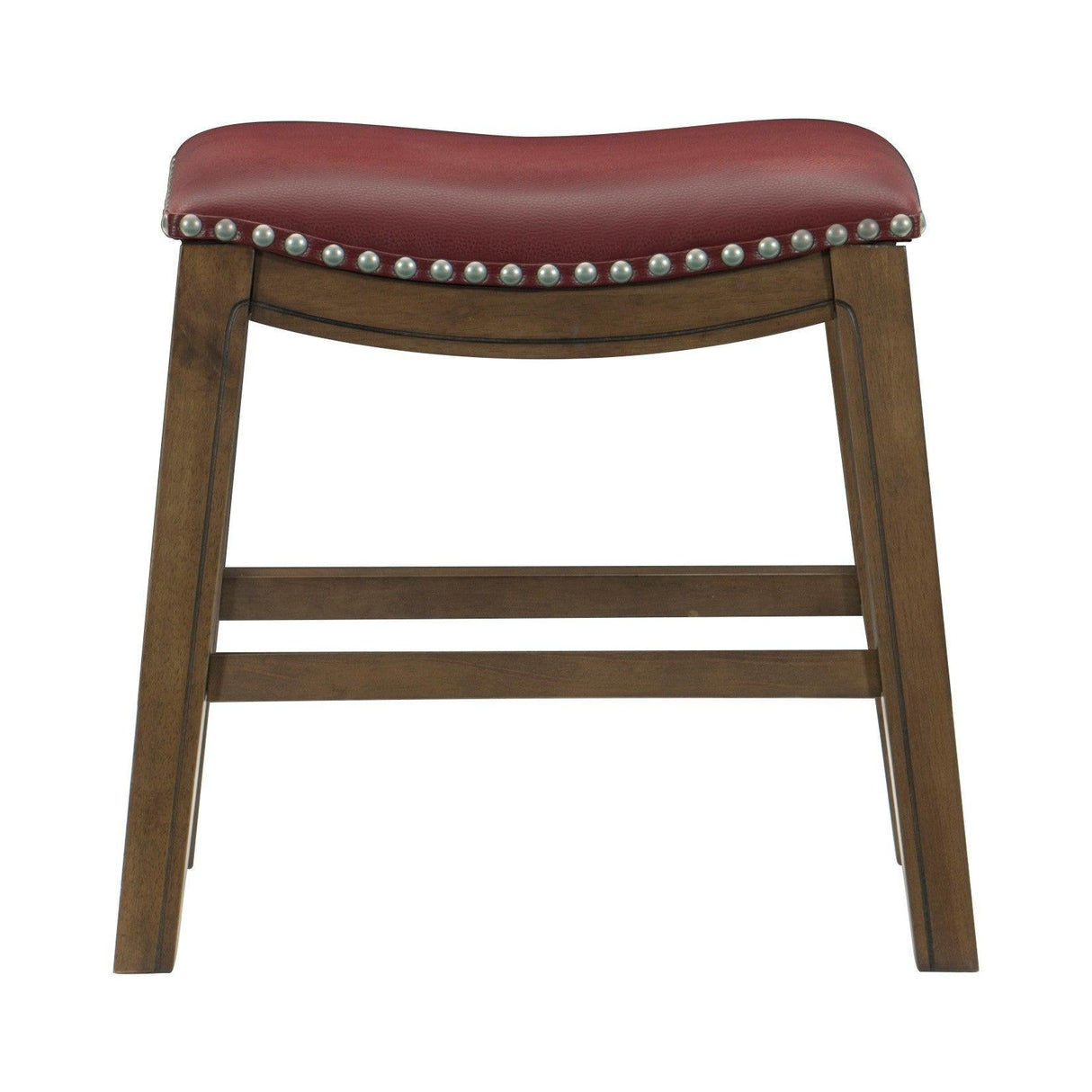 Ordway Red/Brown Dining Stool, Red by Homelegance at Eve Furniture