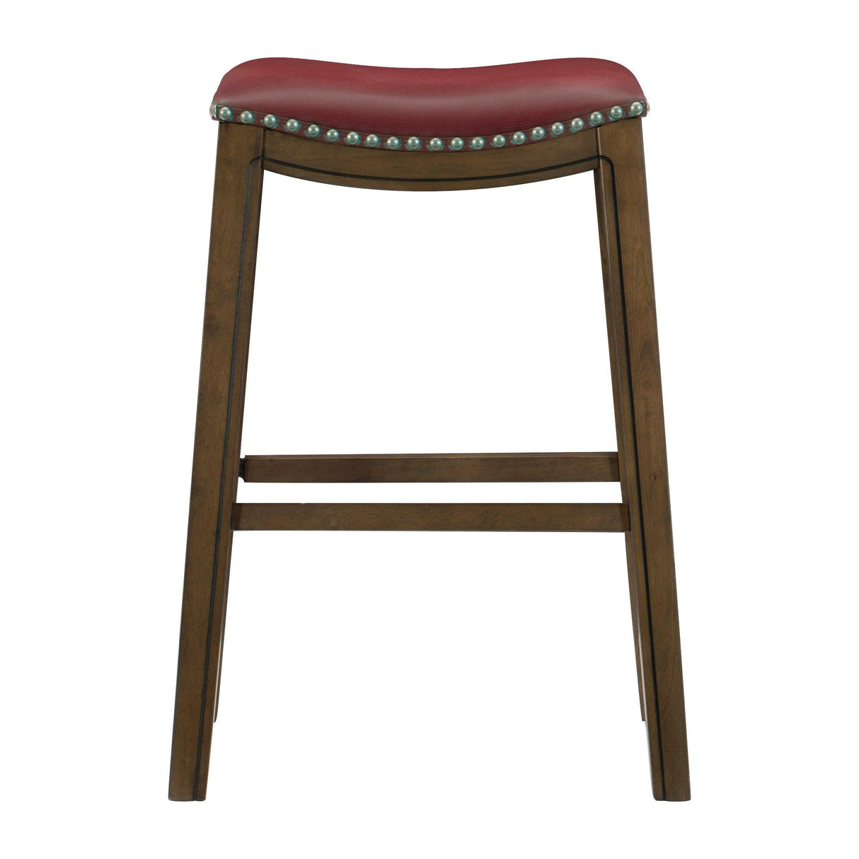 Ordway Red/Brown Pub Height Stool, Red by Homelegance at Eve Furniture