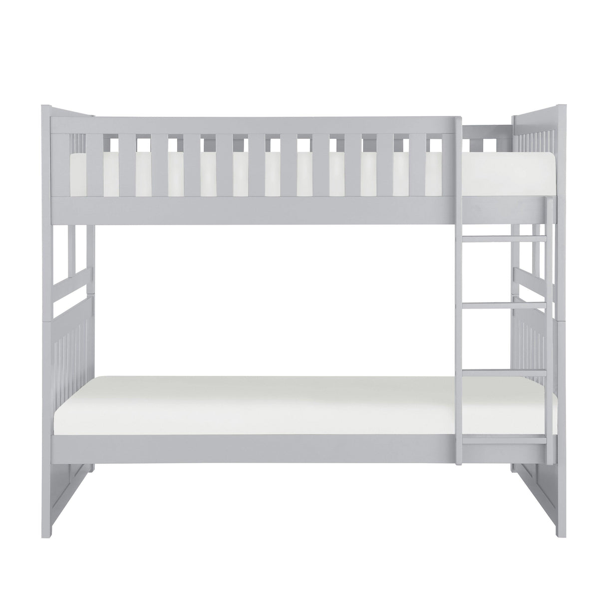 Orion Gray Full/Full Bunk Bed by Homelegance at Eve Furniture