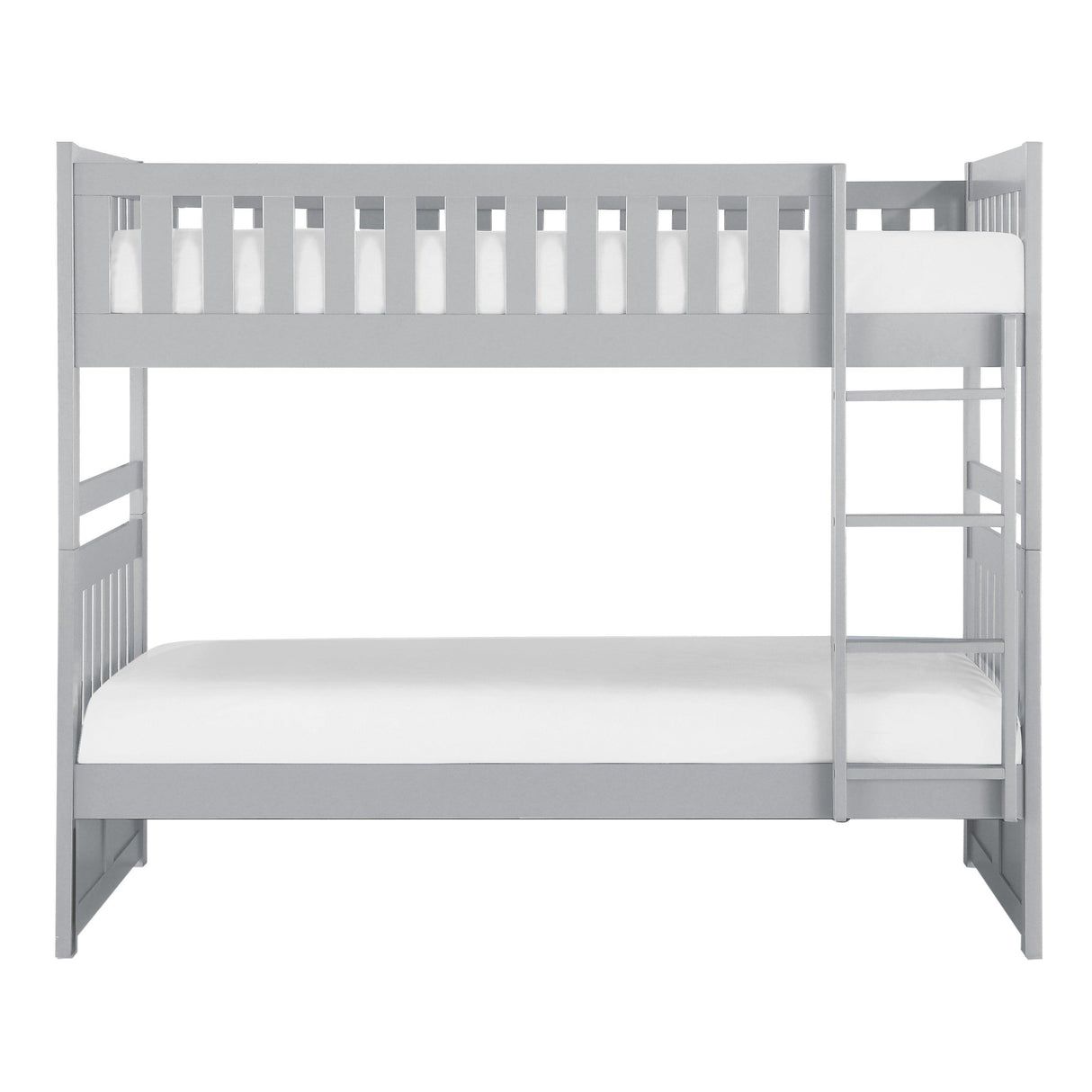 Orion Gray Twin/Twin Bunk Bed by Homelegance at Eve Furniture