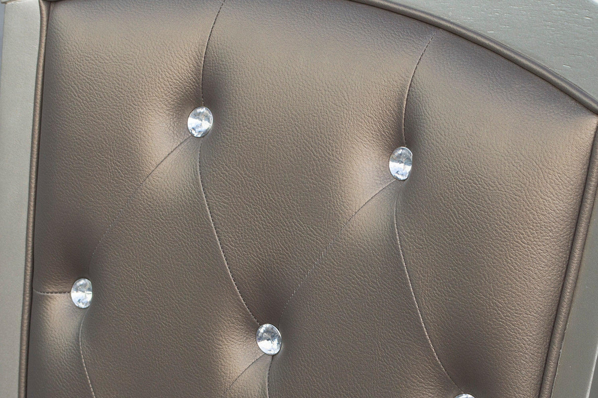 Orsina Silver Mirrored Extendable Dining Set by Homelegance at Eve Furniture