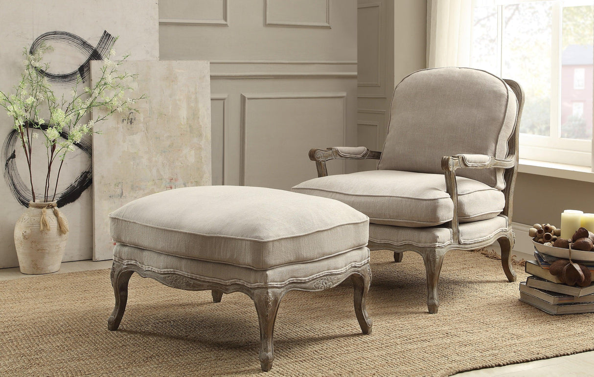 Parlier Gray Weathered Accent Chair by Homelegance at Eve Furniture
