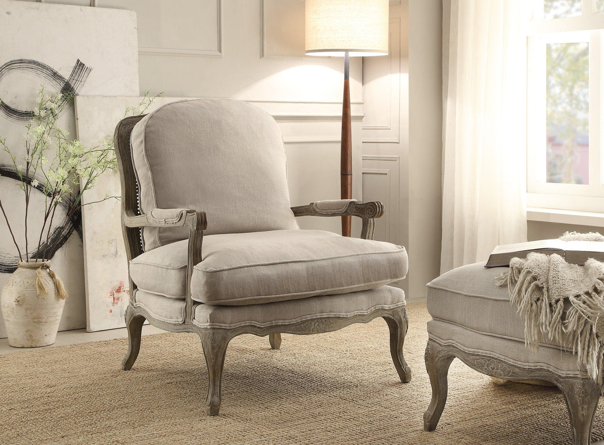 Parlier Gray Weathered Accent Chair by Homelegance at Eve Furniture