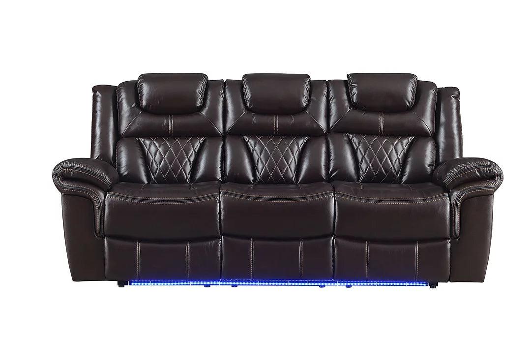 Party Time Brown 3-Piece Power Reclining Living Room Set by New Era Innovations at Eve Furniture