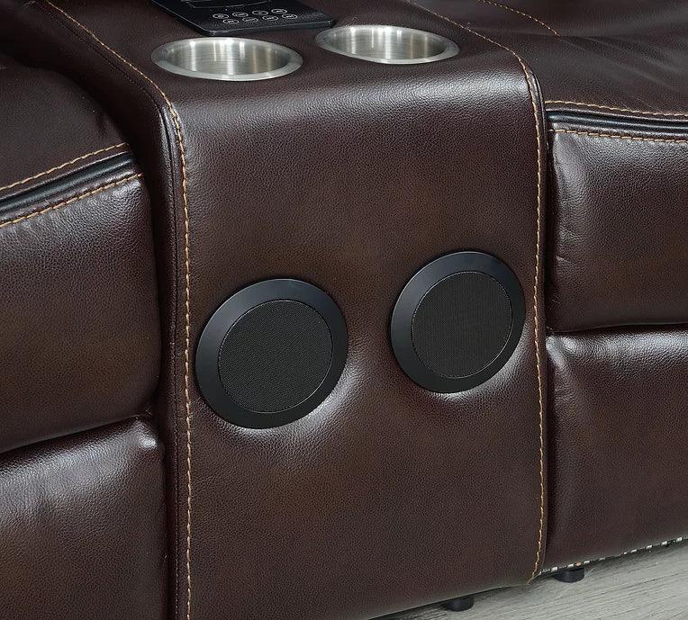 Party Time Brown 3-Piece Power Reclining Living Room Set by New Era Innovations at Eve Furniture