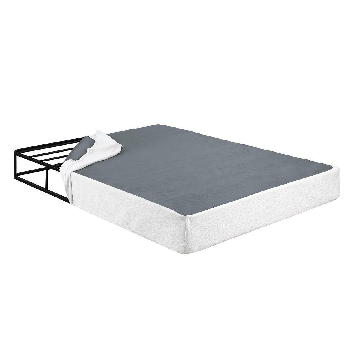 Perrin White California King Mattress Foundation by Homelegance at Eve Furniture