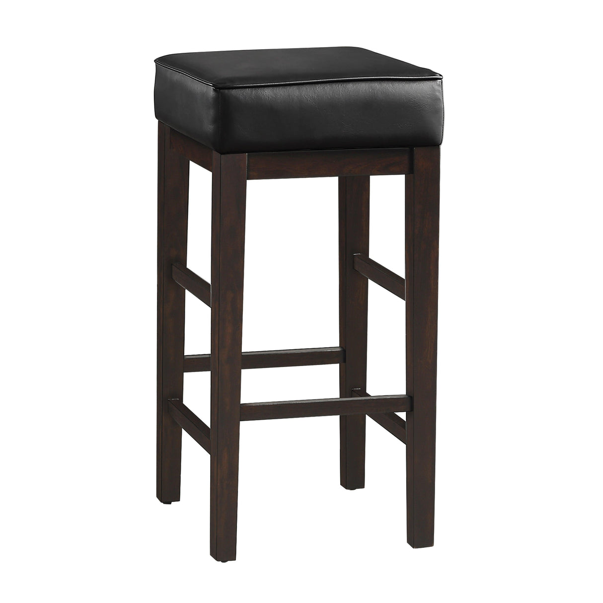 Pittsville Black/Espresso Pub Height Stool, Set of 2 by Homelegance at Eve Furniture