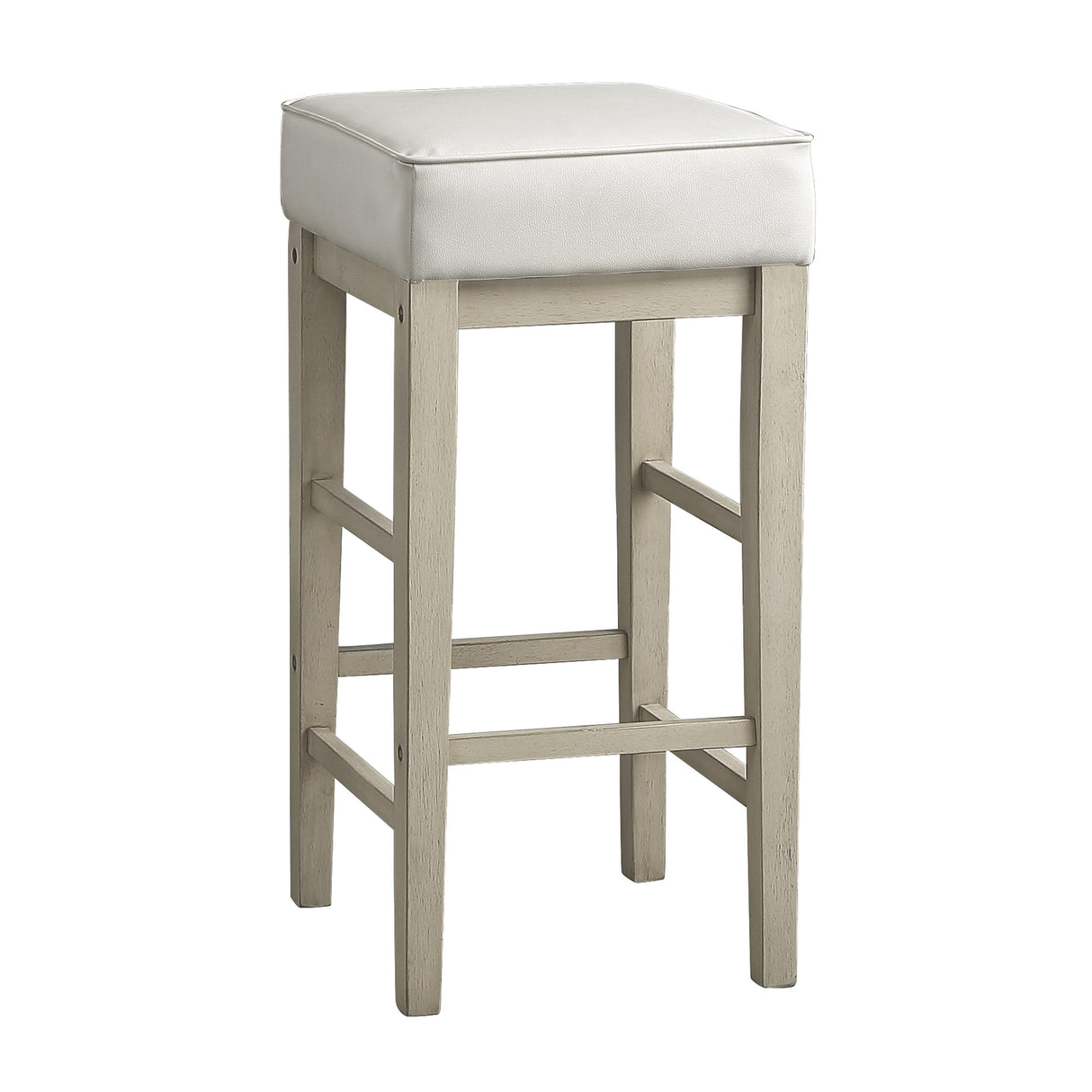 Pittsville White/Espresso Pub Height Stool, Set of 2 by Homelegance at Eve Furniture