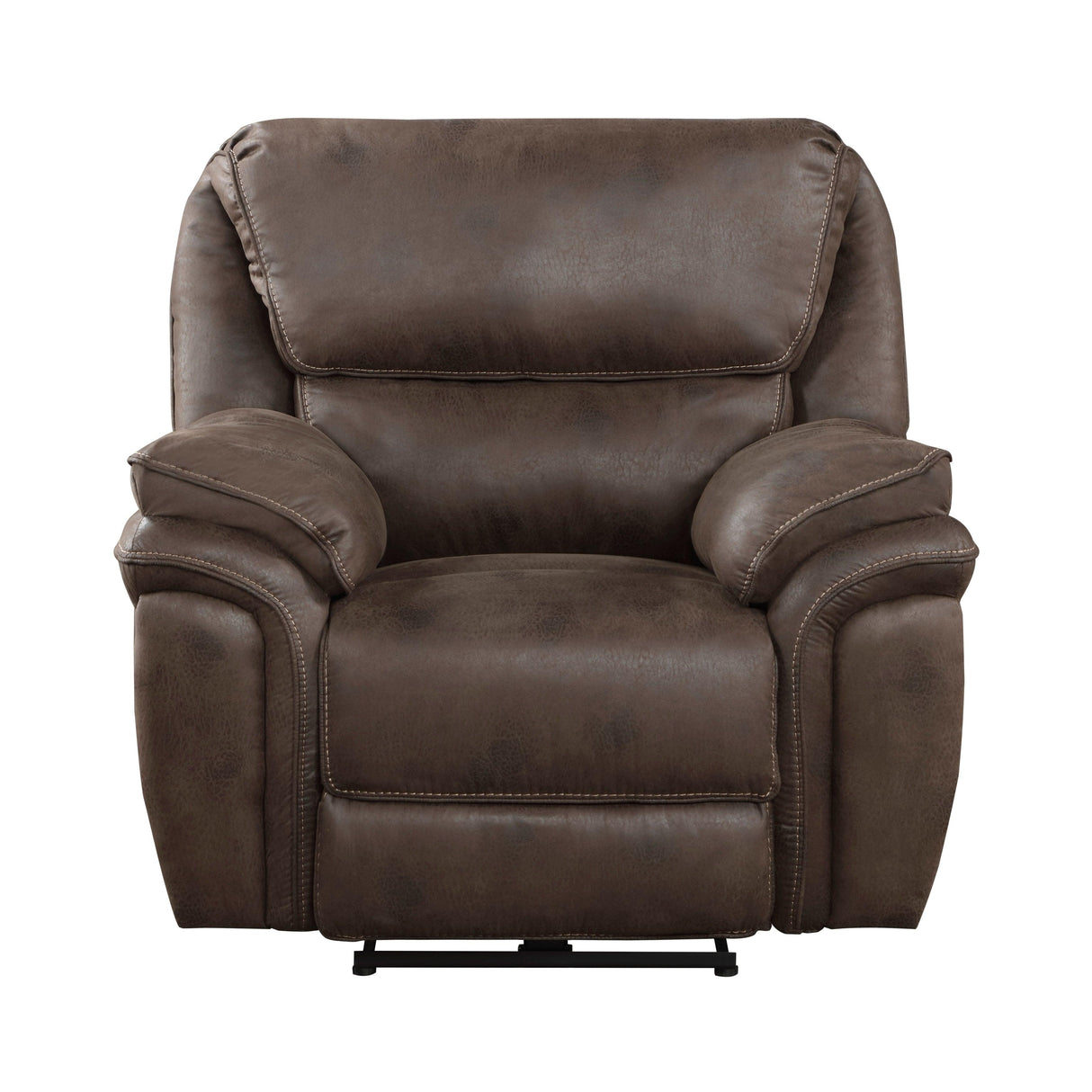 Proctor Brown Microfiber Power Reclining Chair by Homelegance at Eve Furniture