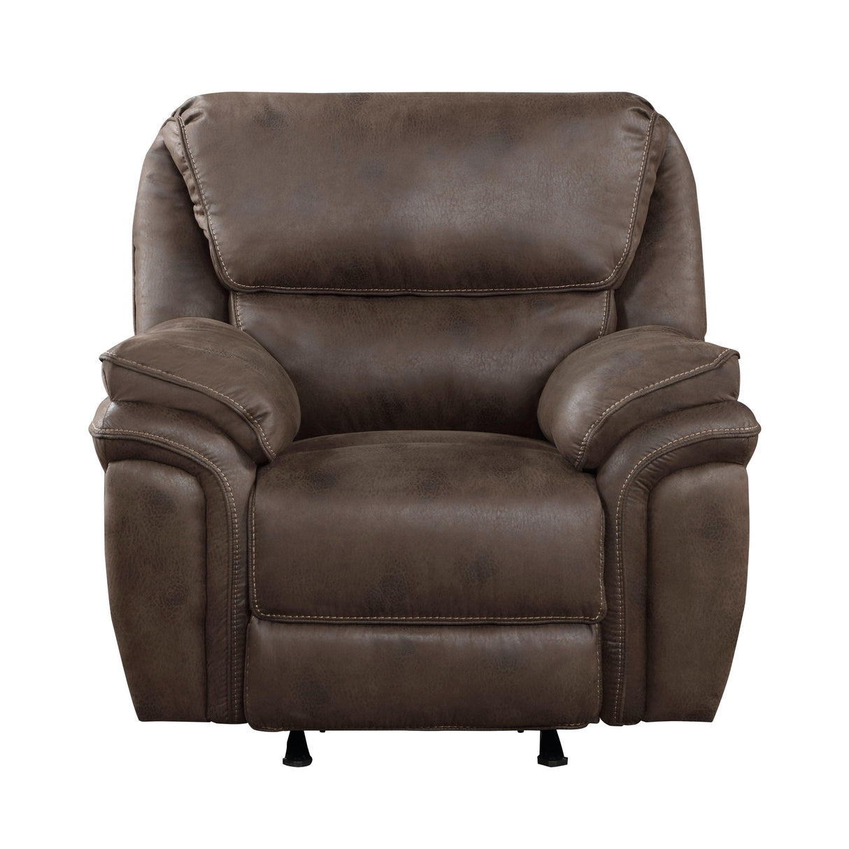 Proctor Brown Microfiber Rocker Reclining Chair by Homelegance at Eve Furniture