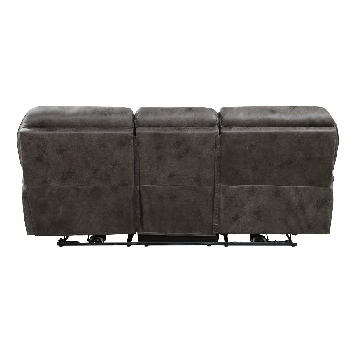 Proctor Gray Microfiber Power Double Reclining Sofa by Homelegance at Eve Furniture