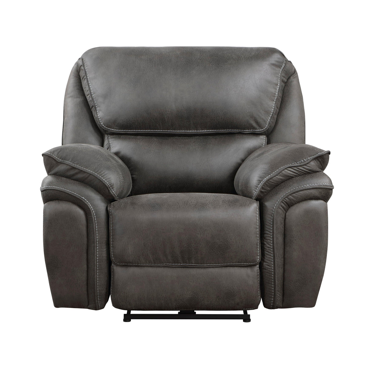 Proctor Gray Microfiber Power Reclining Chair by Homelegance at Eve Furniture