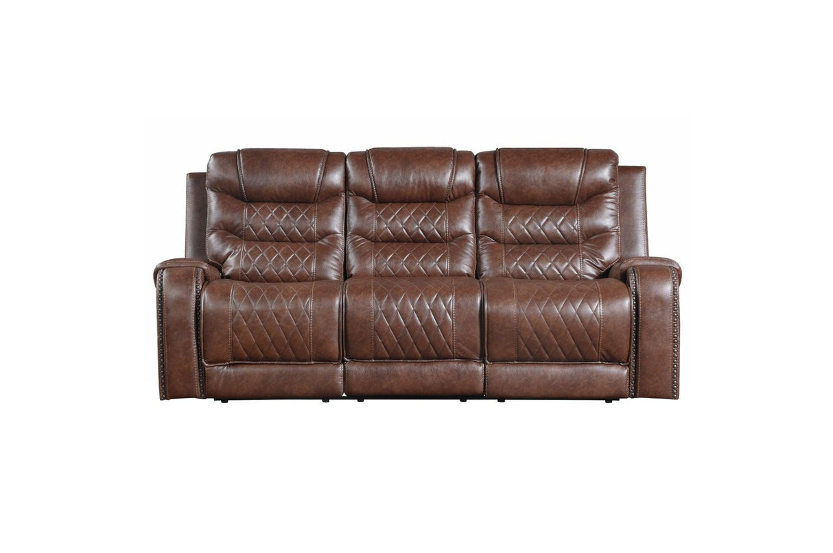 Putnam Brown Reclining Living Room Set by Homelegance at Eve Furniture
