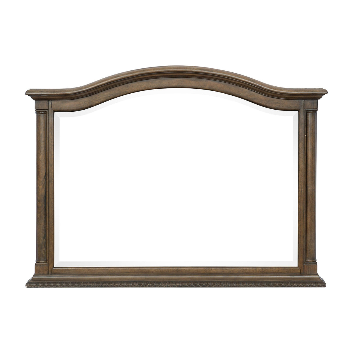 Rachelle Weathered Pecan Mirror (Mirror Only) by Homelegance at Eve Furniture