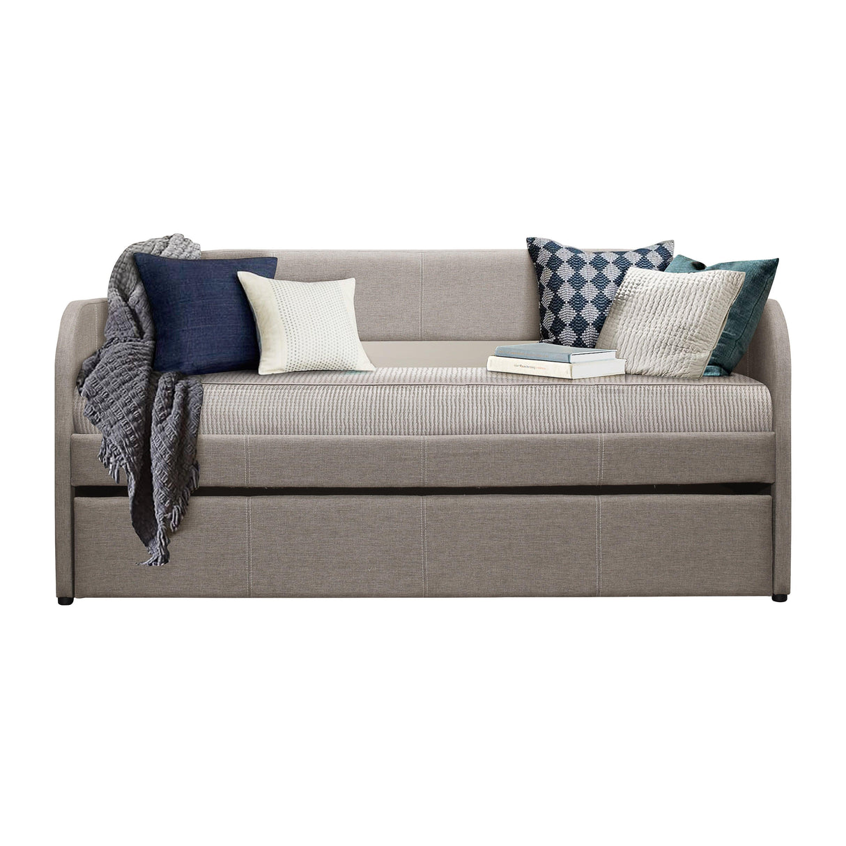 Roland Gray Daybed with Trundle by Homelegance at Eve Furniture
