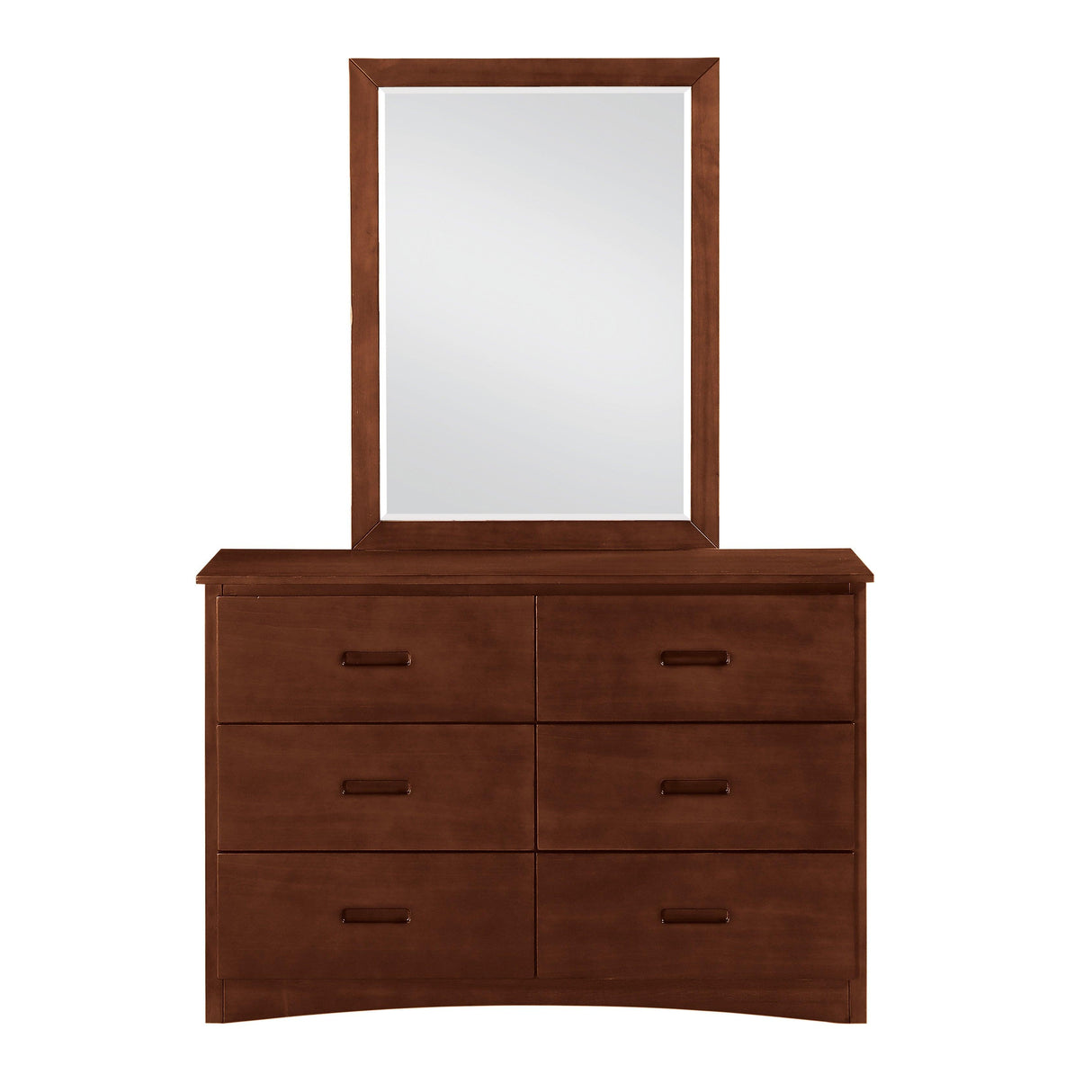 Rowe Dark Cherry Mirror (Mirror Only) by Homelegance at Eve Furniture