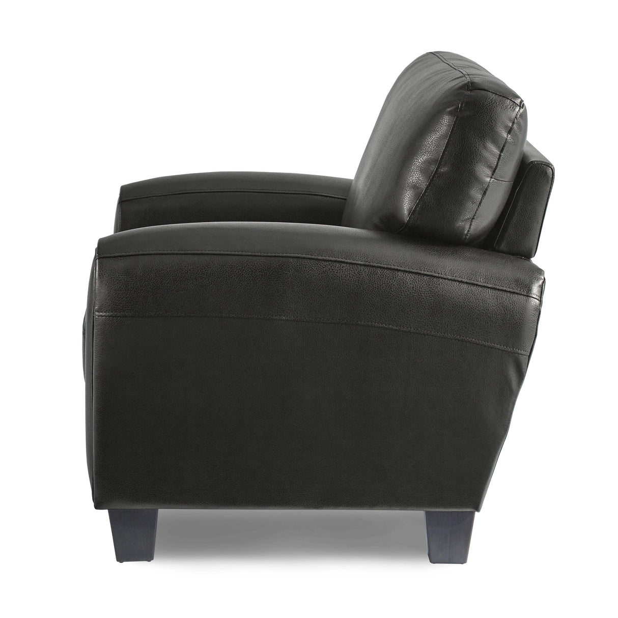 Rubin Black Faux Leather Chair by Homelegance at Eve Furniture