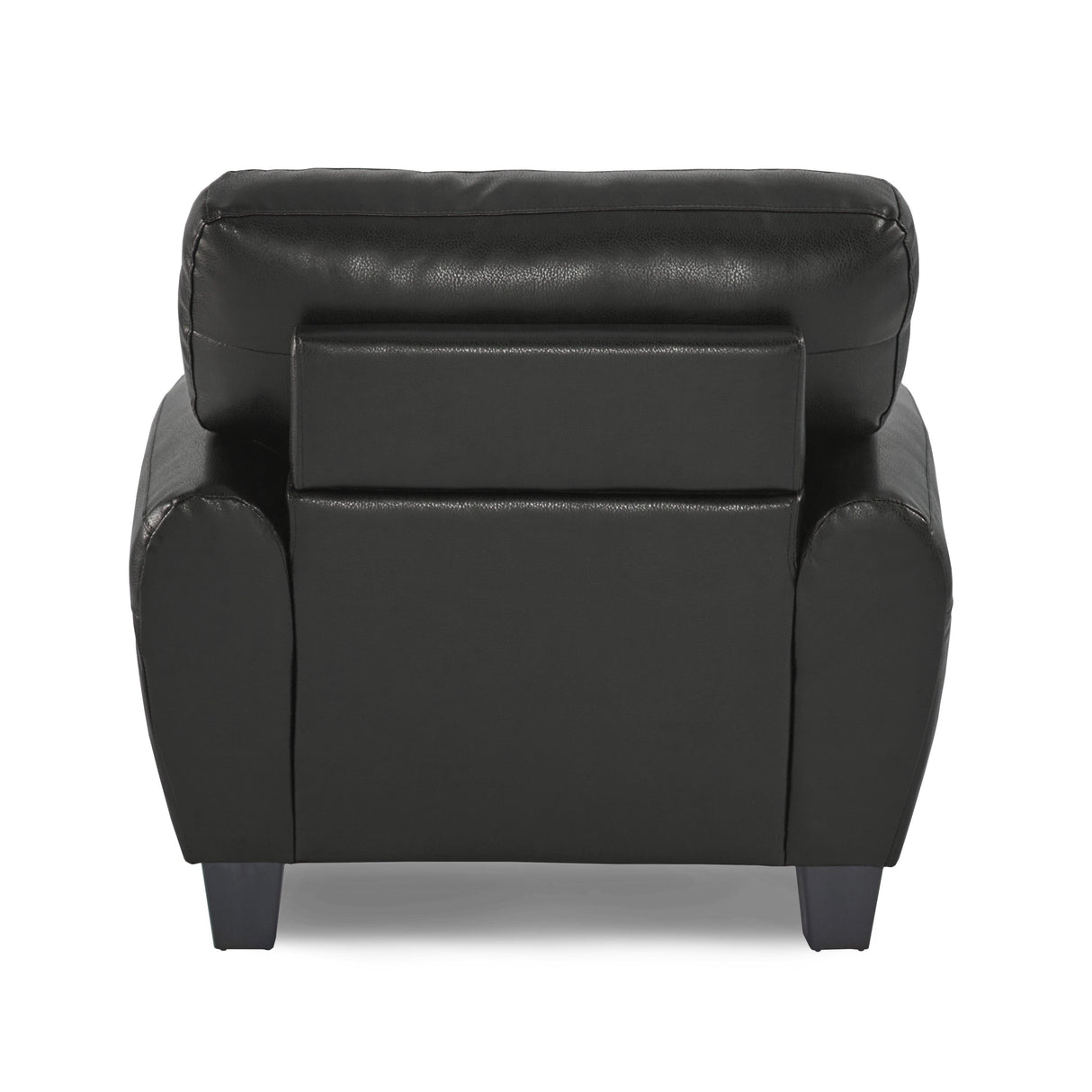 Rubin Black Faux Leather Chair by Homelegance at Eve Furniture