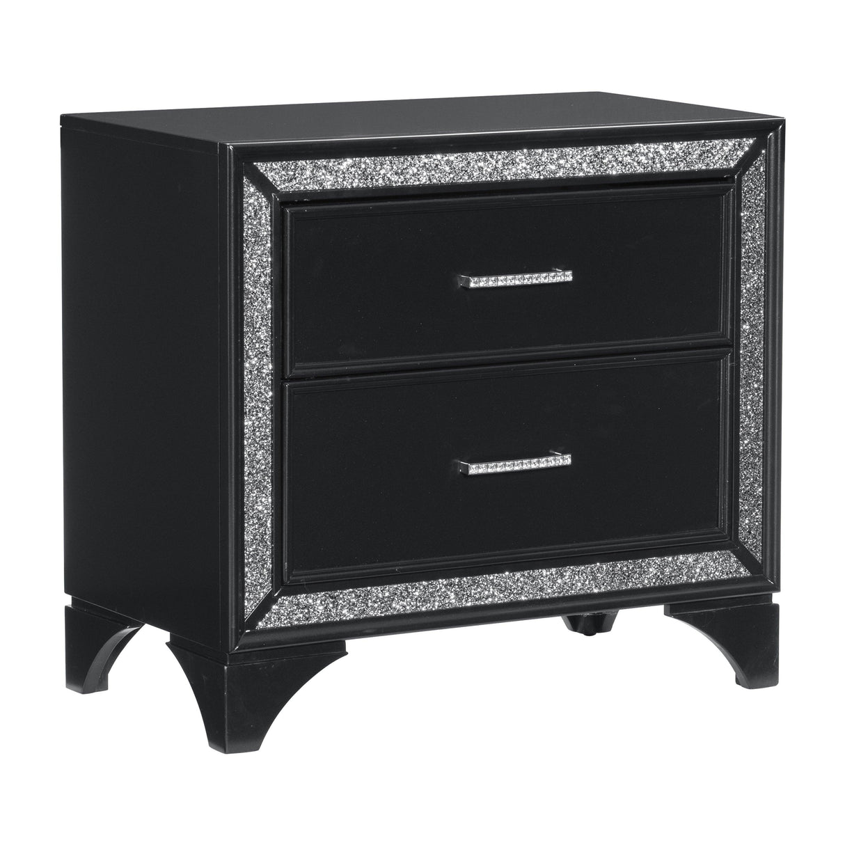 Salon Black Nightstand by Homelegance at Eve Furniture