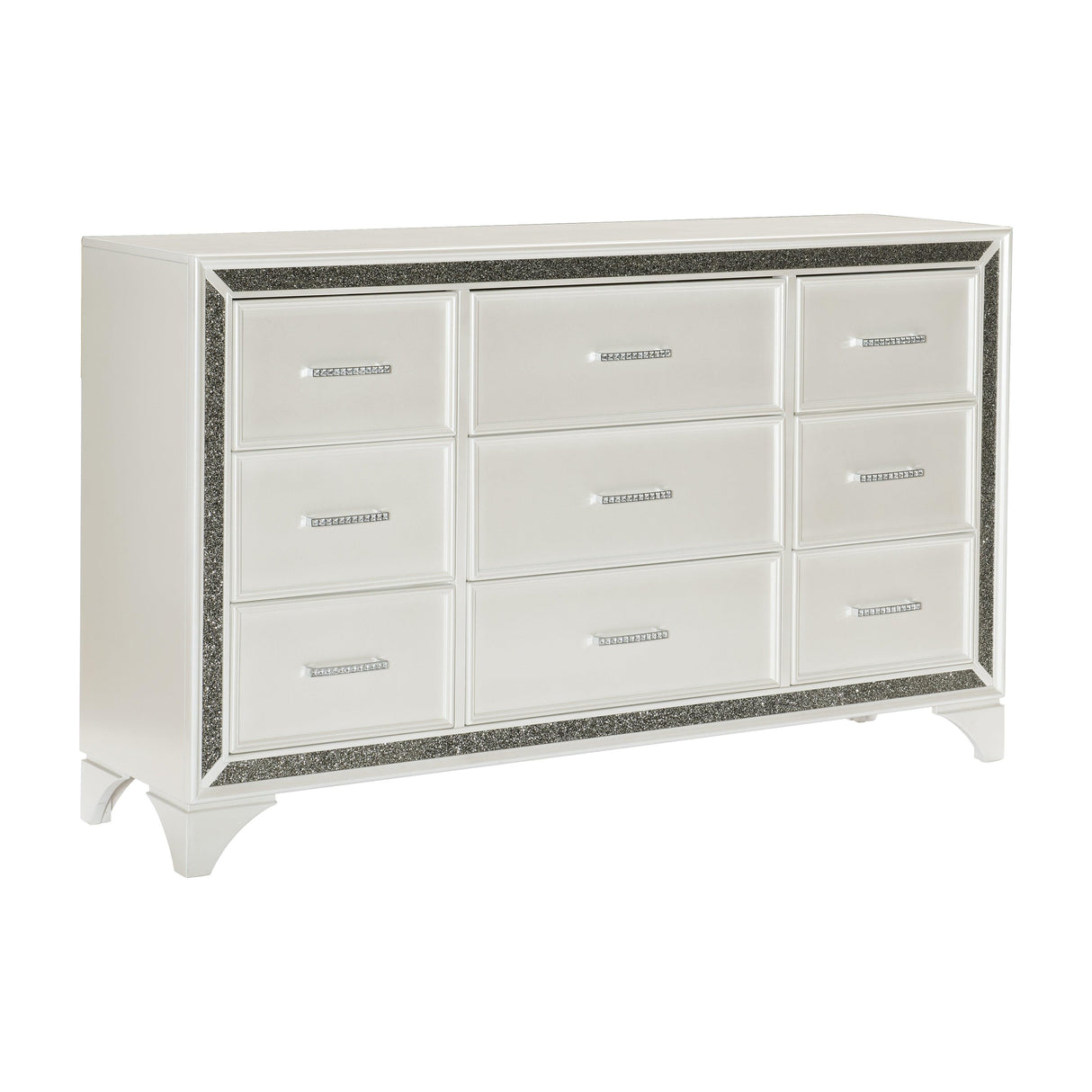 Salon White Dresser by Homelegance at Eve Furniture