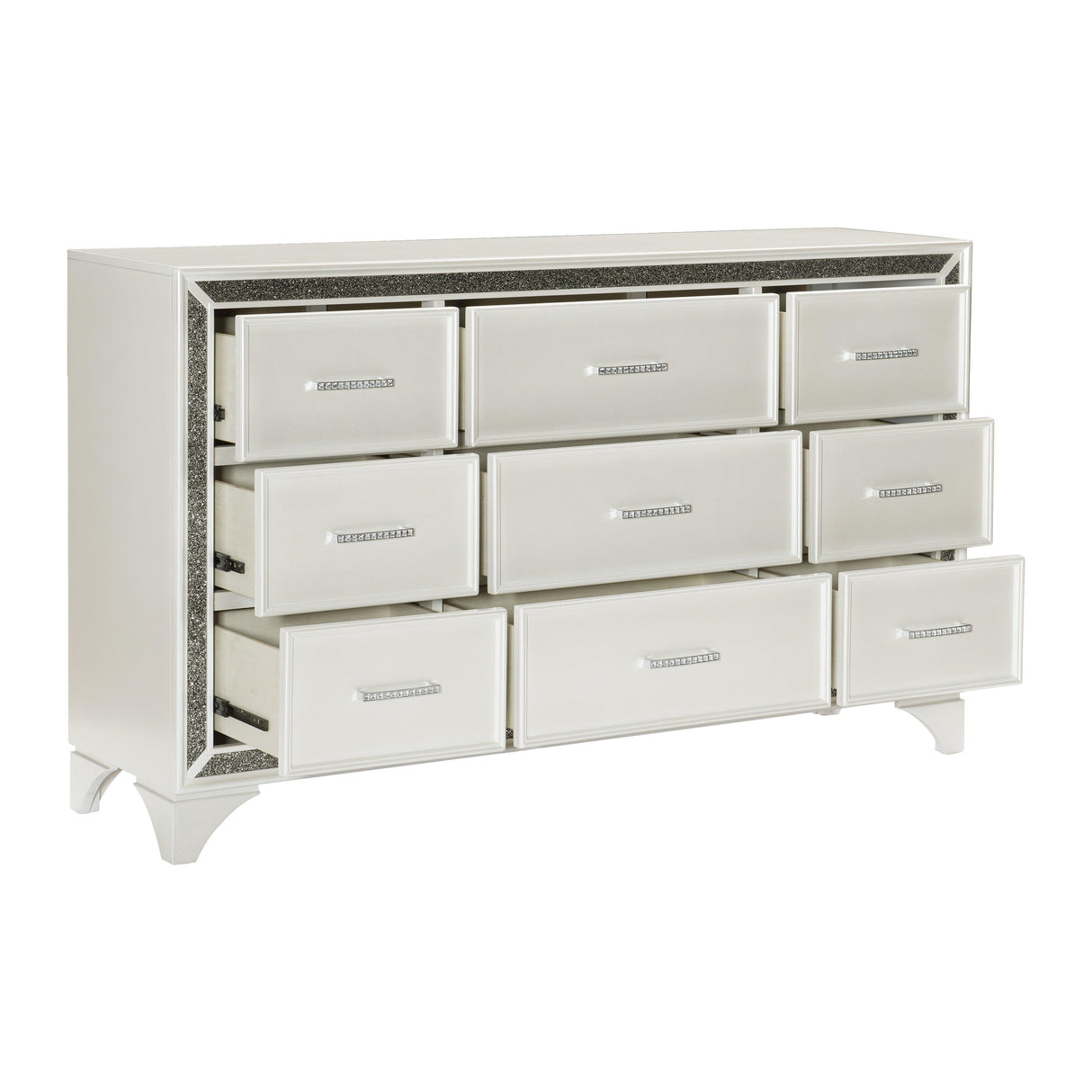 Salon White Dresser by Homelegance at Eve Furniture