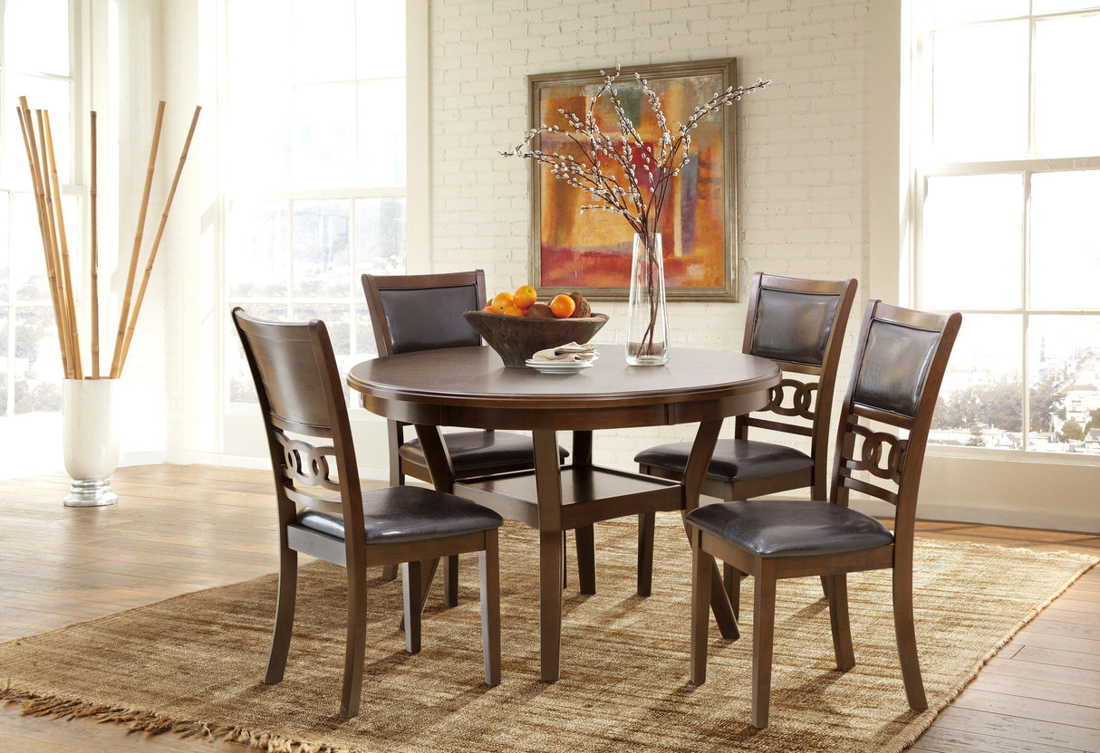 Savor Brown 5-Piece Dining Set by Homelegance at Eve Furniture
