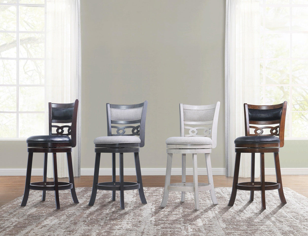 Savor White Swivel Counter Chair, Set of 2 by Homelegance at Eve Furniture