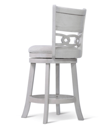 Savor White Swivel Counter Chair, Set of 2 by Homelegance at Eve Furniture