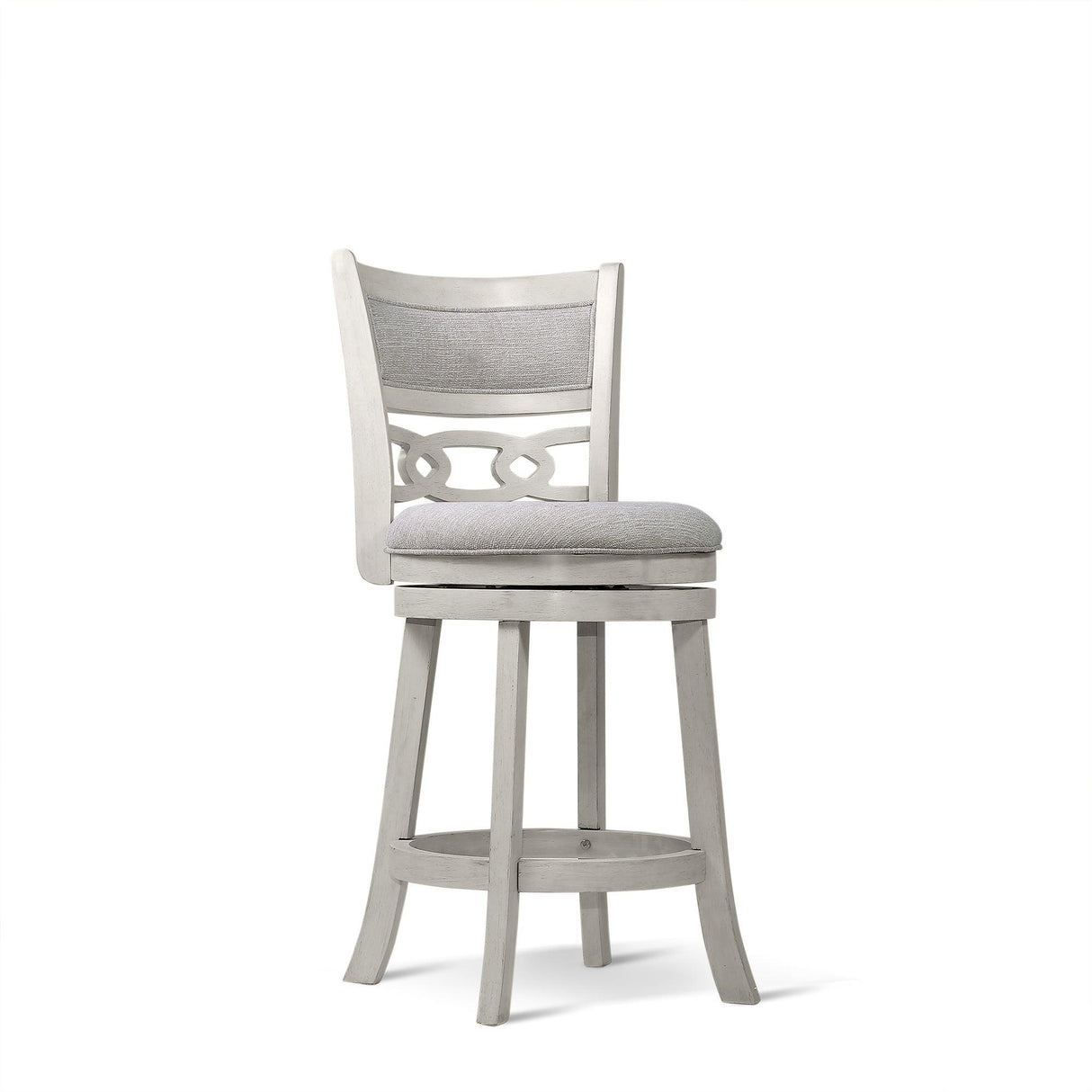 Savor White Swivel Counter Chair, Set of 2 by Homelegance at Eve Furniture