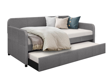 Fatimah Gray Daybed with Trundle
