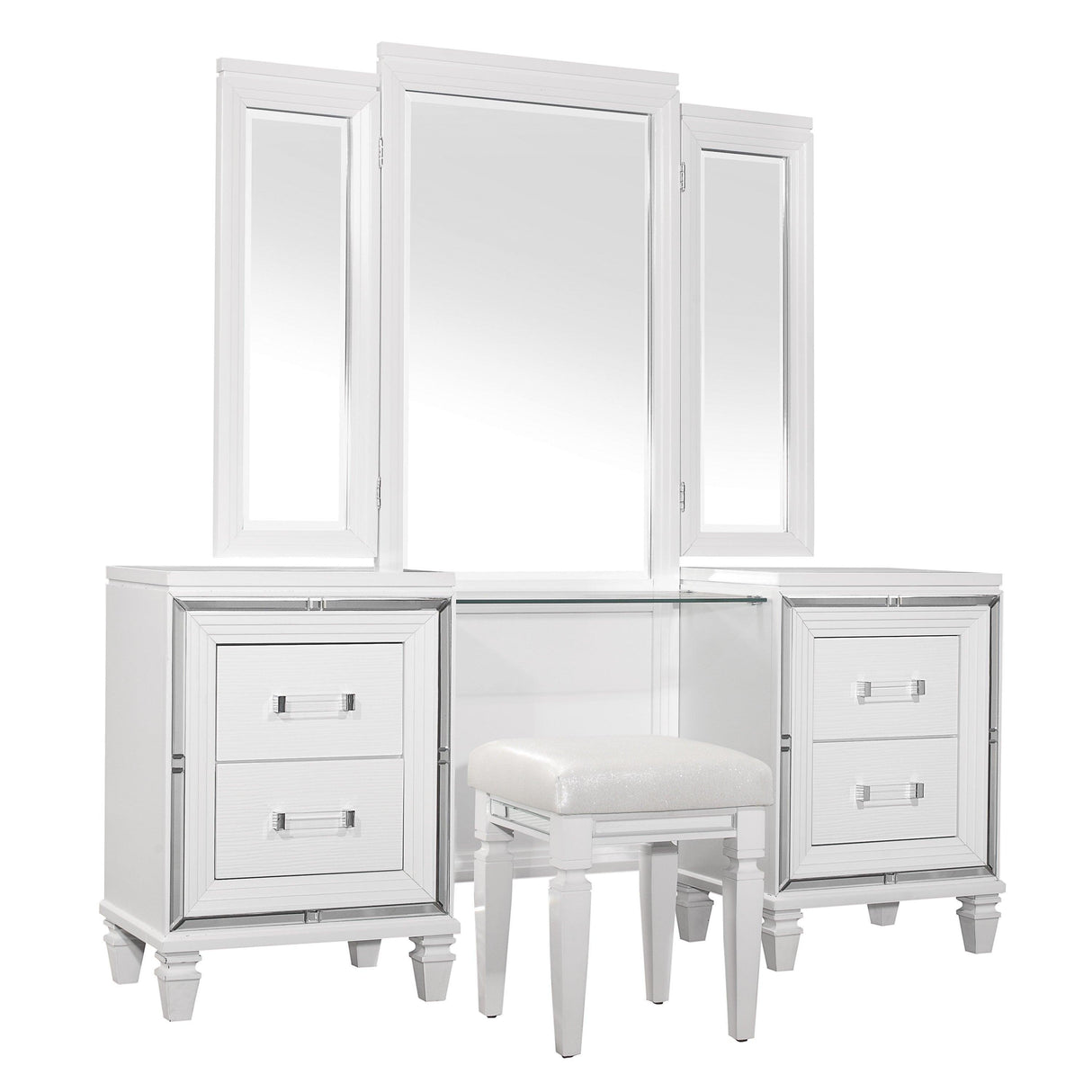 Tamsin White Vanity Set by Homelegance at Eve Furniture