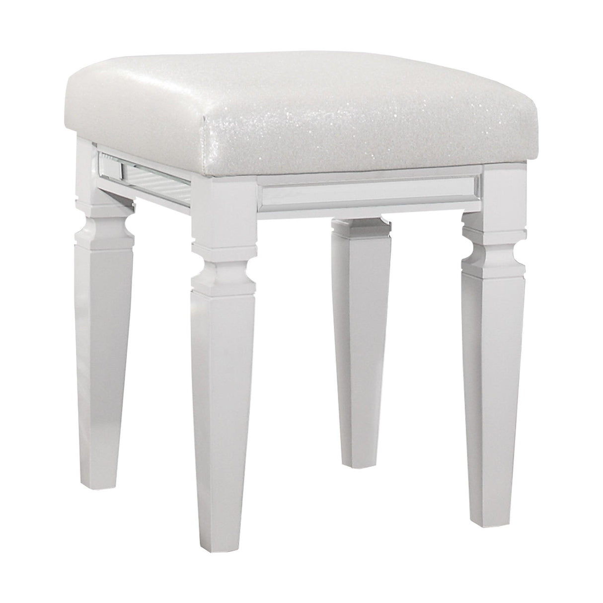 Tamsin White Vanity Stool by Homelegance at Eve Furniture
