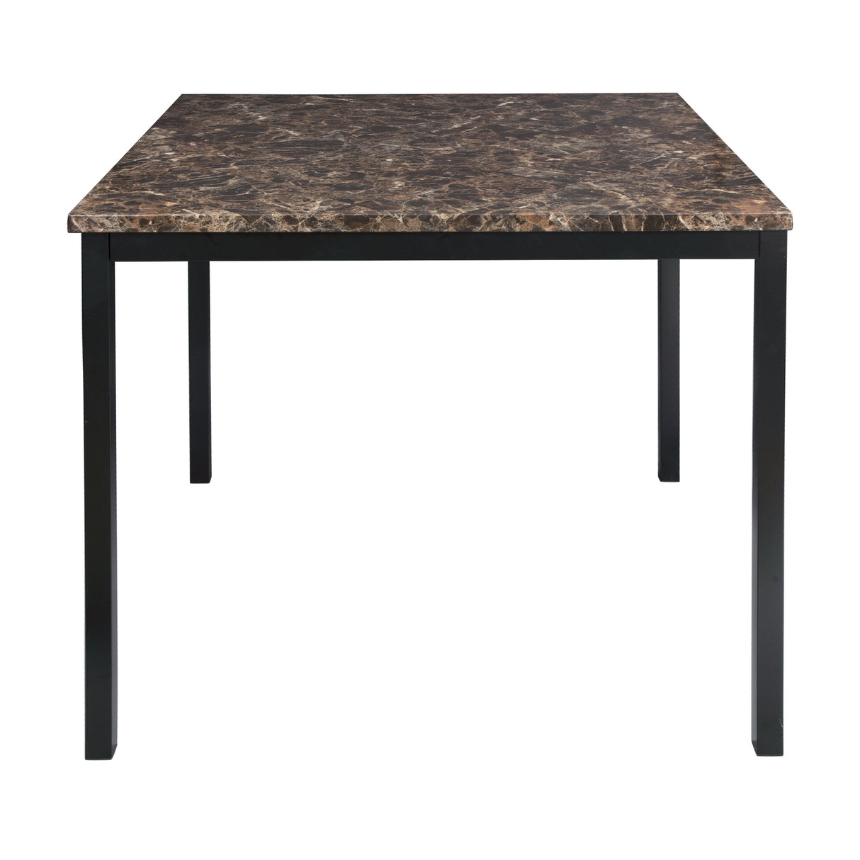 Tempe Brown/Black Marble-Top Counter Height Set by Homelegance at Eve Furniture
