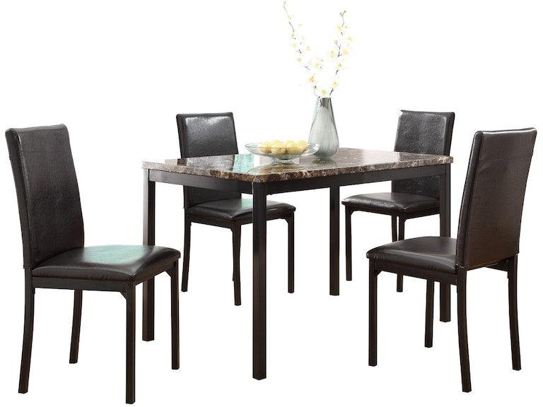 Tempe Brown/Black Side Chair, Set of 2 by Homelegance at Eve Furniture