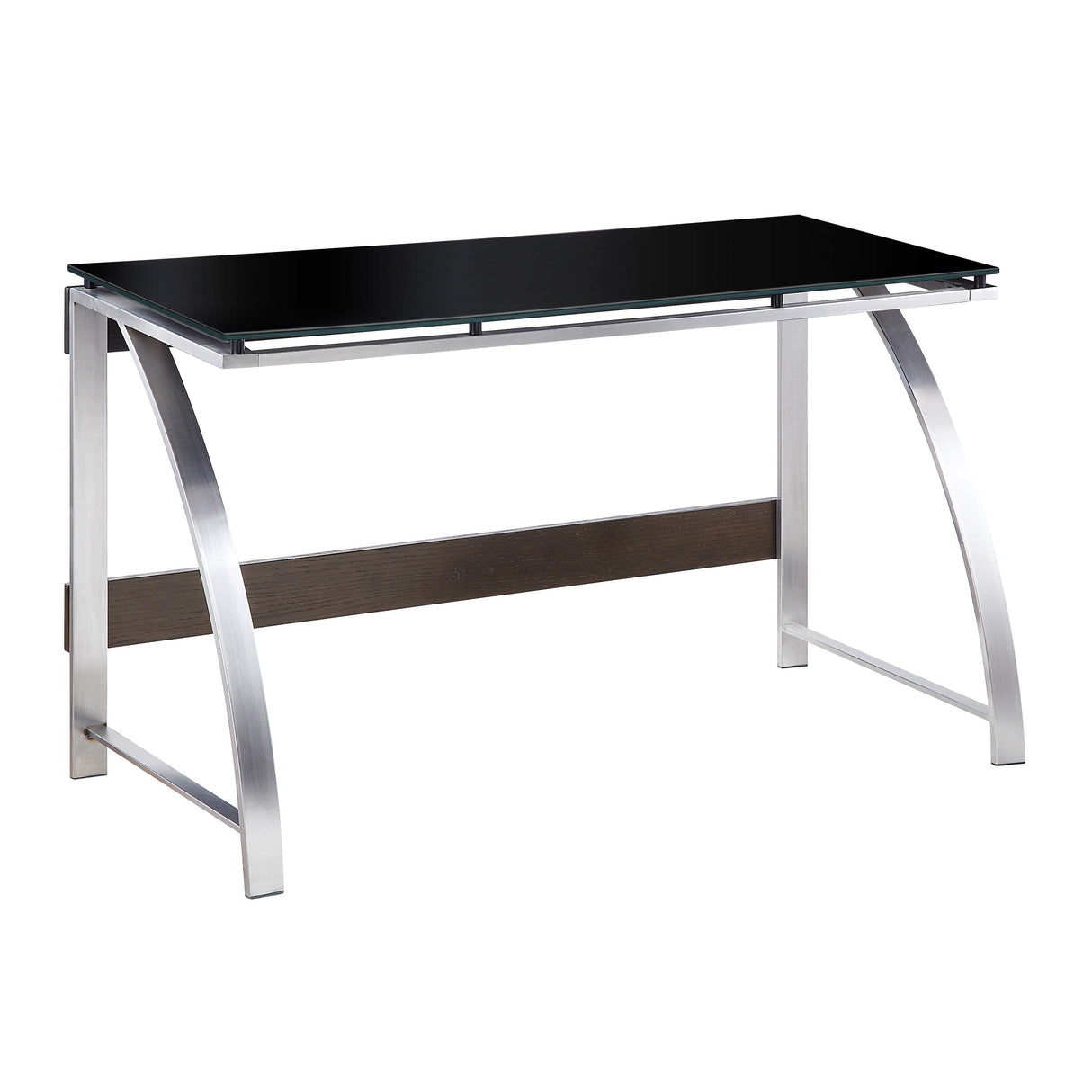 Tioga Espresso/Chrome Writing Desk by Homelegance at Eve Furniture