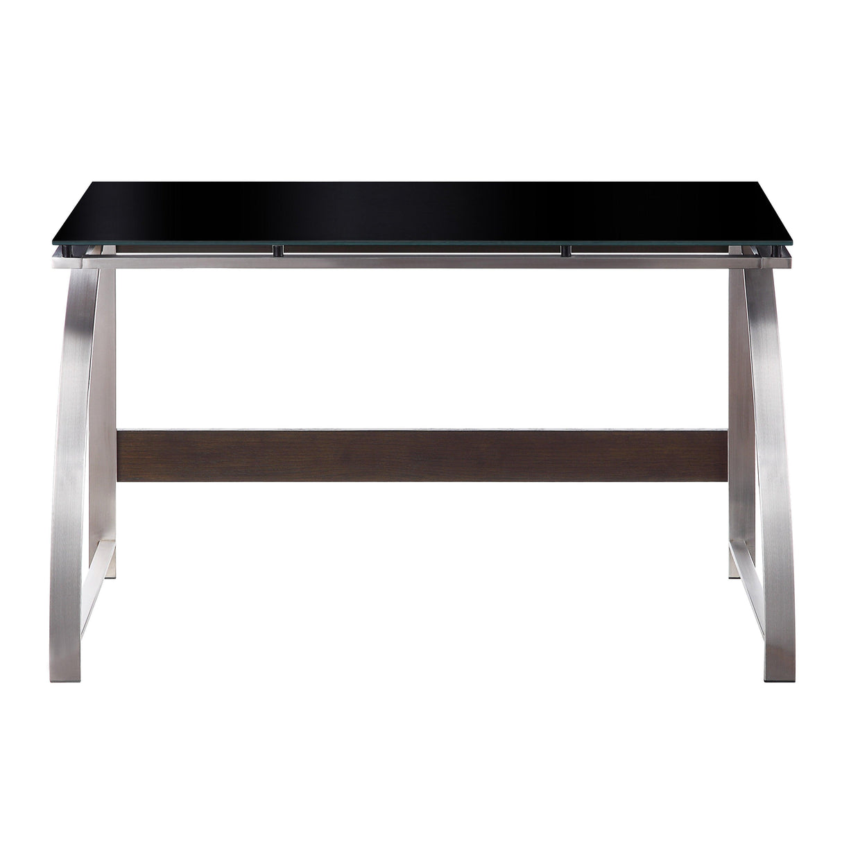 Tioga Espresso/Chrome Writing Desk by Homelegance at Eve Furniture