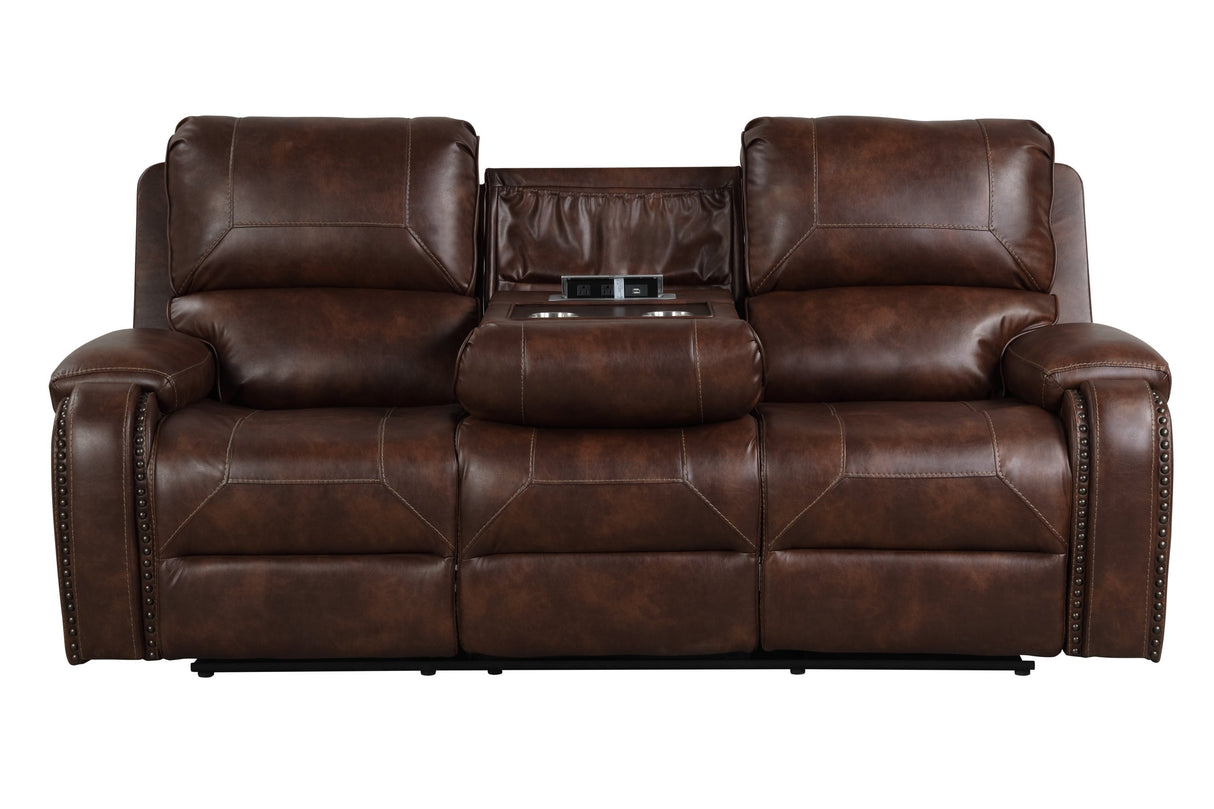 Titan Rust Oversized 3-Piece Reclining Living Room Set by Happy Homes at Eve Furniture