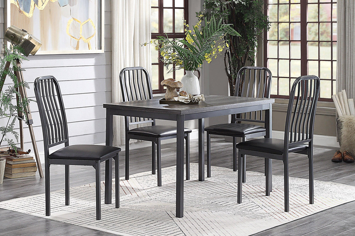 Tripp Gray Metal Dining Table by Homelegance at Eve Furniture