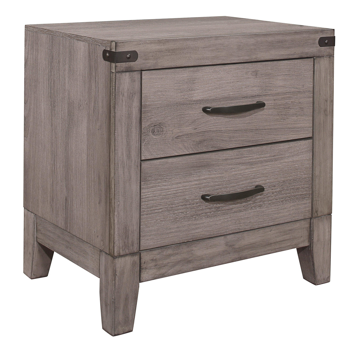 Woodrow Brownish Gray Nightstand by Homelegance at Eve Furniture