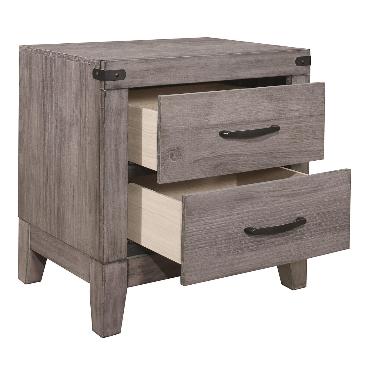 Woodrow Brownish Gray Nightstand by Homelegance at Eve Furniture