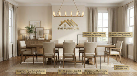 11-Piece & Extendable Dining Room Sets: Hosting Guide for Large Families