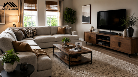 Affordable Sectional Couches & Modern TV Cabinets: A Living Room Styling Guide