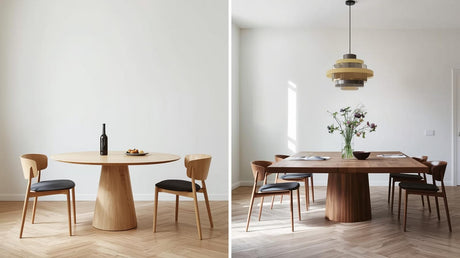Round vs Rectangle Dining Table